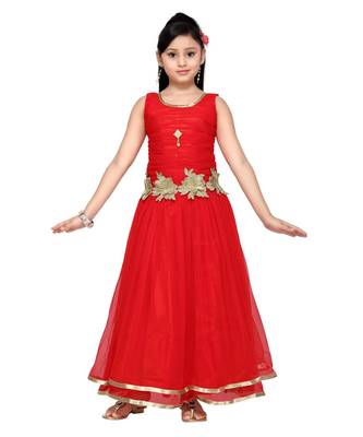 Red Net Gown 1