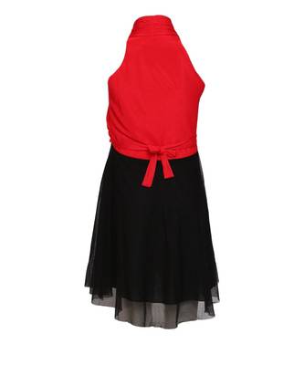 Red Net Frock 3