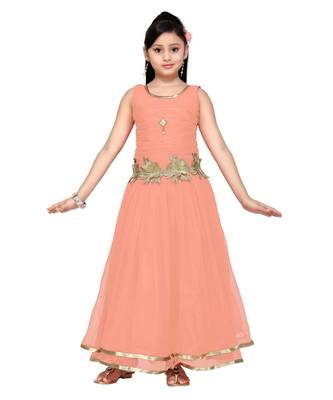 Pink Net Gown 1