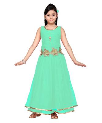 Green Net Gown 1