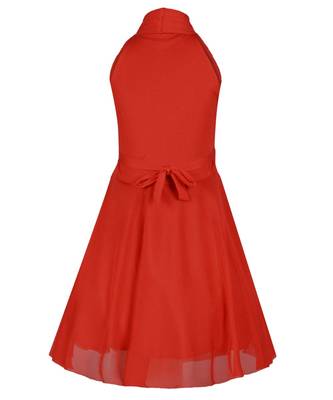 Red Net Frock 3