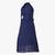 Dark Blue Embroidered Net Kids Girl Gowns