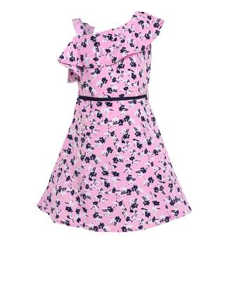 Pink Cotton Blend Frock 1