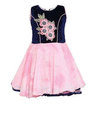 Blue  Nylon Frock 1