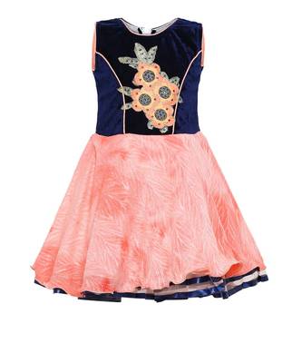 Blue  Nylon Frock 1