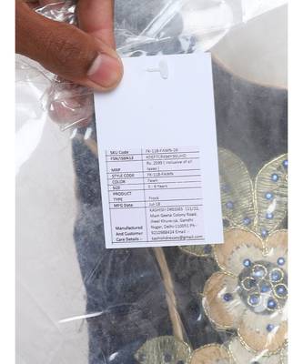 Blue  Nylon Frock 4
