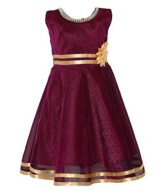 Purple Nylon Frock 1