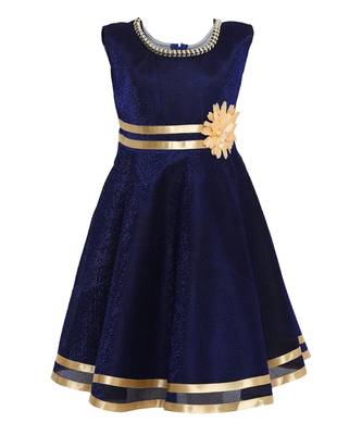 Blue Nylon Frock 1