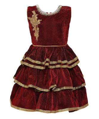 Red Nylon Frock 1