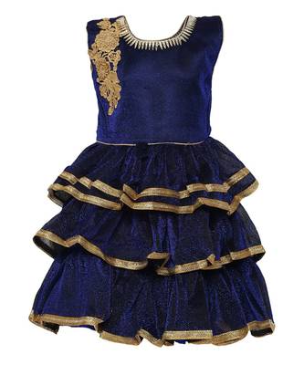 Blue Nylon Frock 1