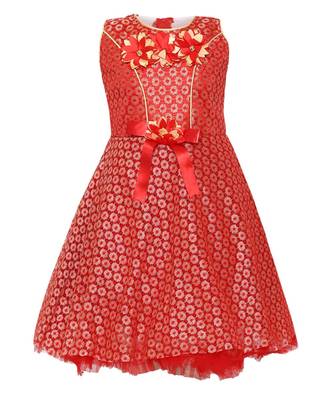 Red Nylon Frock 1