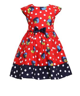 Red Cotton Frock 1