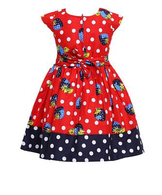 Red Cotton Frock 2