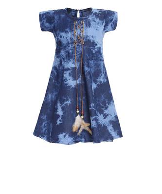 Blue Cotton Frock 1