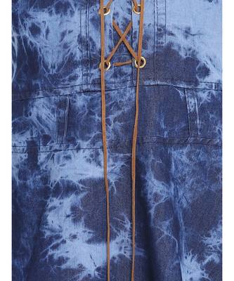 Blue Cotton Frock 3