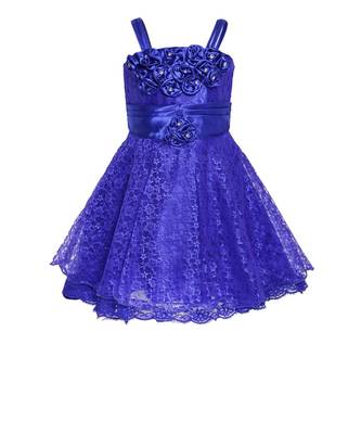 Blue Net Frock 1