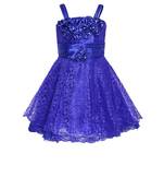Blue Net Frock