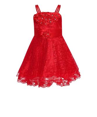Red Net Frock 1