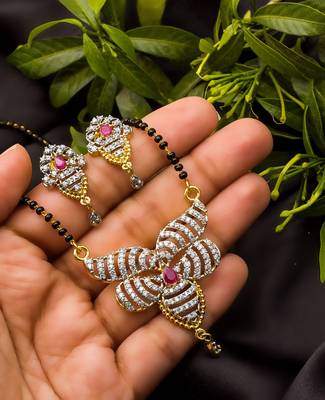 Multicolor Diamond Mangalsutra 1