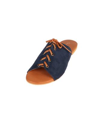 navy blue tan  sliders 2