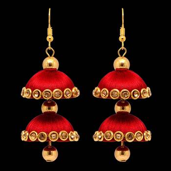 Maroon Jhumkas 3