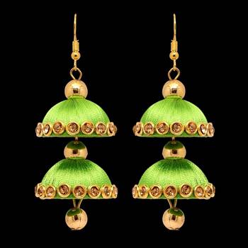 Green Jhumkas 3