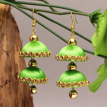 Green Jhumkas 4
