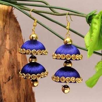 Blue Jhumkas 4