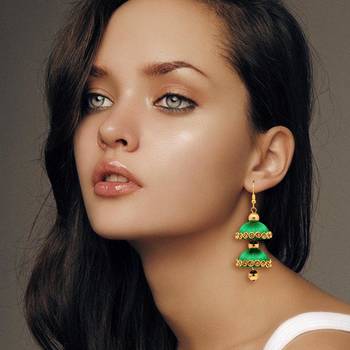 Green Jhumkas 2