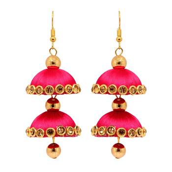 Pink Jhumkas 1
