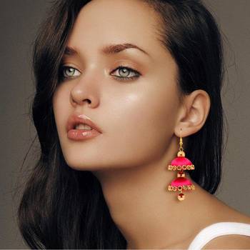Pink Jhumkas 2