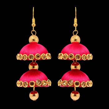 Pink Jhumkas 3