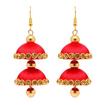 Red Jhumkas 1