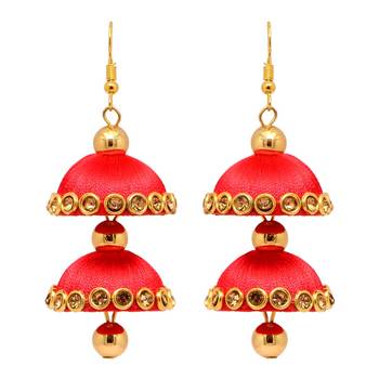 Pink Jhumkas 1