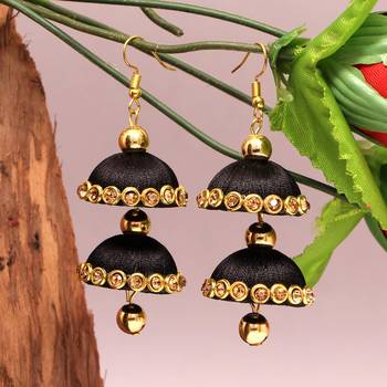 Black Jhumkas 4