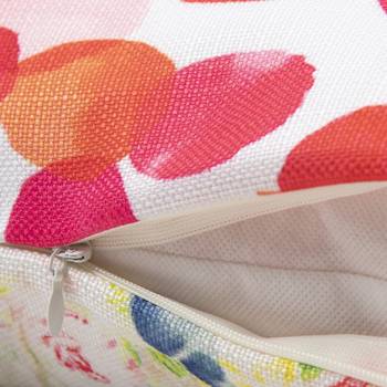 HOUZZCODE Green Set of 2 Floral Square Cushion Covers 4