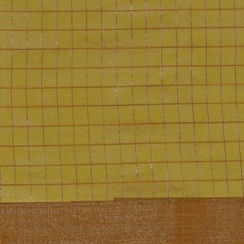 Mustarnd & Brown Woven And Tassels Silk Blend Saree With Blouse 4