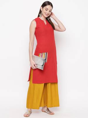 Maroon printed cotton kurti 1