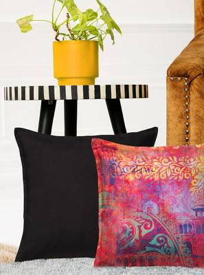 HOUZZCODE Set of 2 Square Cushion Covers 1
