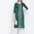 Green printed cotton kurti