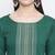 Green printed cotton kurti