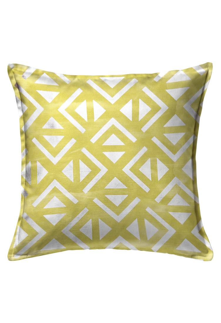 HOUZZCODE Multicoloured Set of 2 Solid Square Cushion Covers