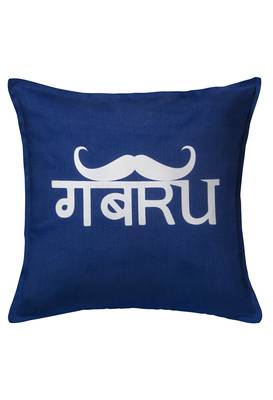  Blue Set of 2 Gabru Square Cushion Covers 2