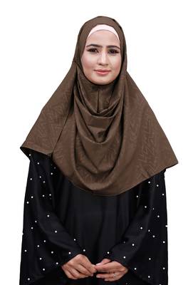 Embossed Chiffon Square Scarf Hijab For Women 4