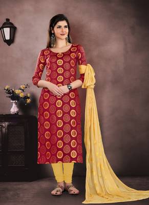Maroon embroidered cotton salwar 1