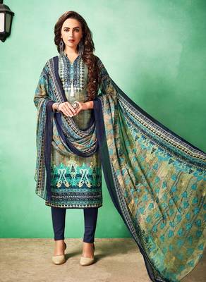 Multicolor embroidered cotton salwar 1