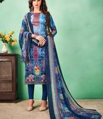 Multicolor embroidered cotton salwar