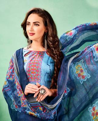 Multicolor embroidered cotton salwar 2
