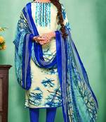 Multicolor embroidered cotton salwar