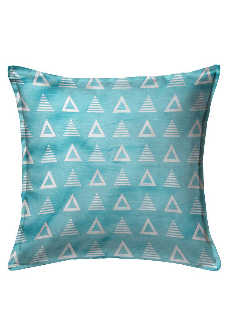 HOUZZCODE Multicoloured Set of 2 Solid Square Cushion Covers